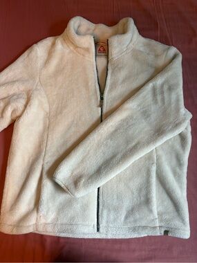 Gerry Weber Cream Fleece Zip Jacket